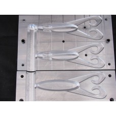 Enforcer frog 2 cavity soft bait  injection mold