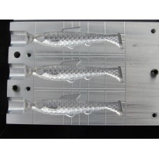 3.5" swimmer bait mold top inject 3 cavity 3.5" swimmer bait mold top inject 3 cavity