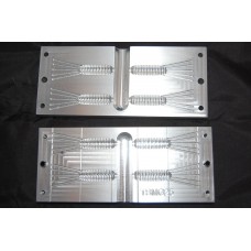 4 cavity 2.5 inch grub  TSMG25 Crappie bait mold