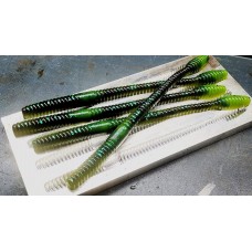 8" 4 cavity open pour worm  mold