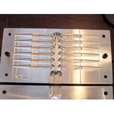 CL2 12 cavity    2 inches long bait mold