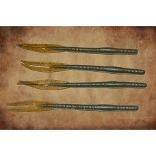 split tail worm  bait mold