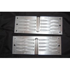 ST300 Spear tail grub bait mold 3 inch 8 cavity ST300 Spear tail grub bait mold 3 inch 8 cavity